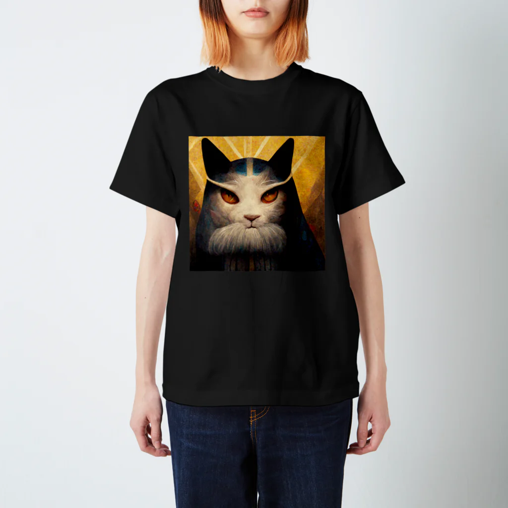 DAG's SHOPの強そうな猫 Regular Fit T-Shirt