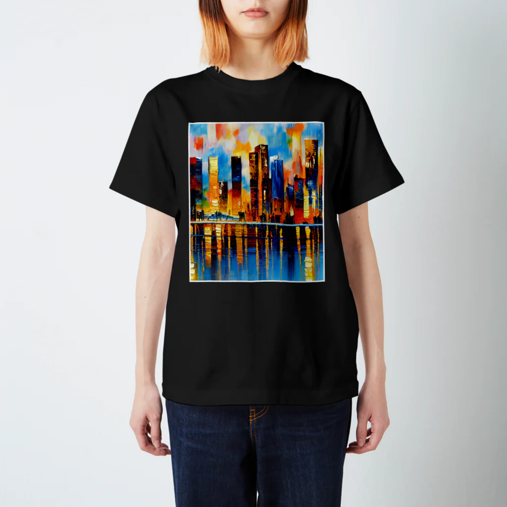 okada_labのCITYSCAPE Regular Fit T-Shirt