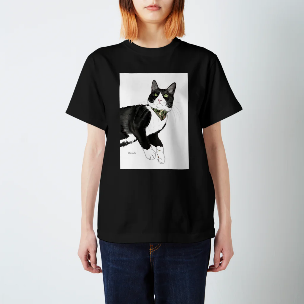 kinako-japanのバンダナ　ミミくん スタンダードTシャツ