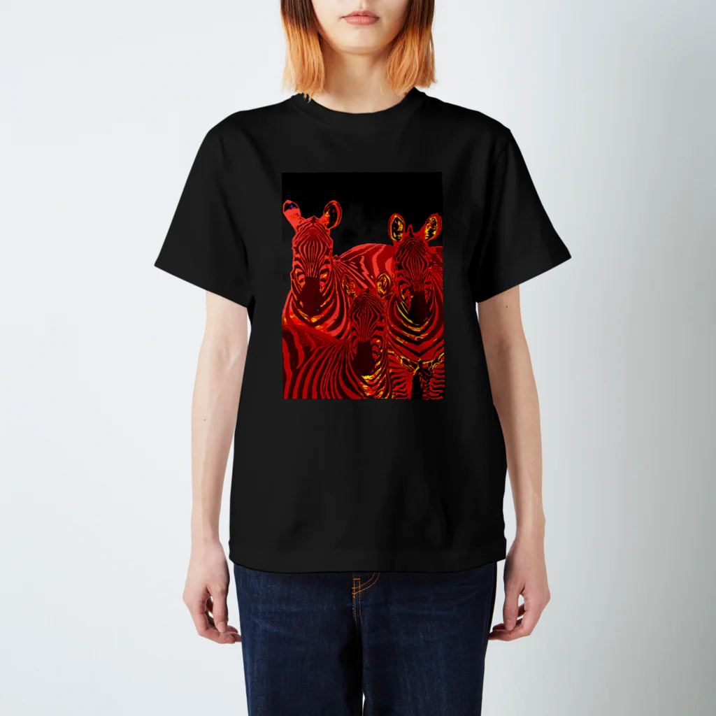 MiYoKa-BISHのRed Zebra by MiYoKa-BISH スタンダードTシャツ