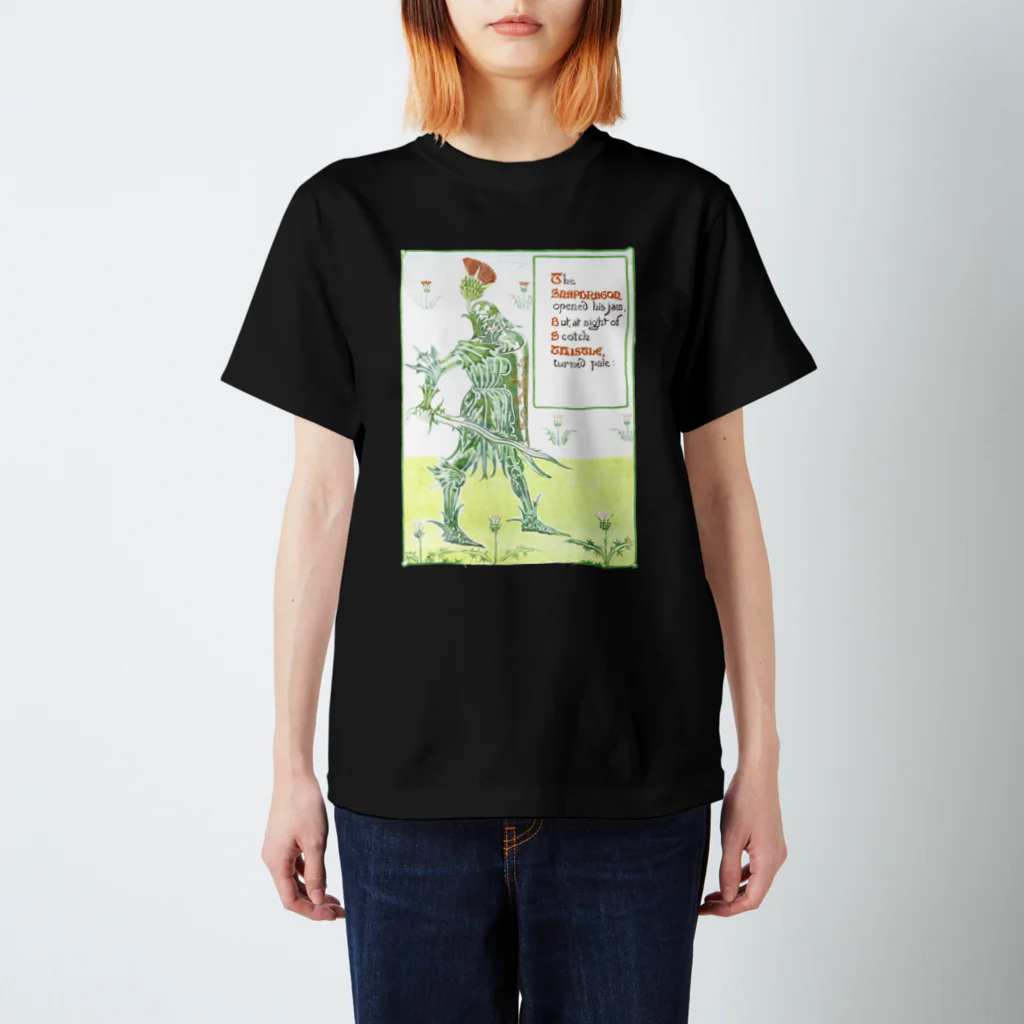 博物雑貨 金烏の薊の騎士 - The British Library Regular Fit T-Shirt