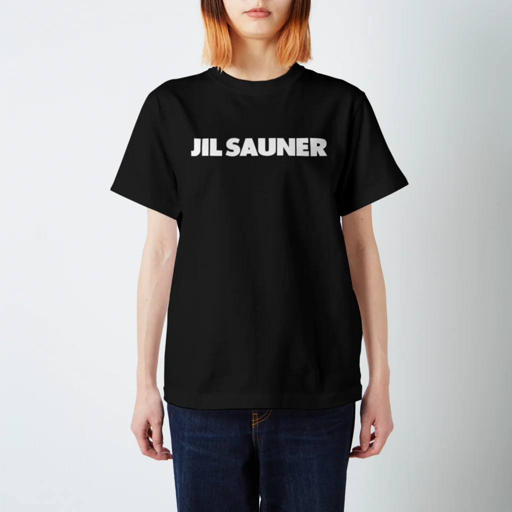 FUNNY JOKESのJIL SAUNER-ジルサウナー-白ロゴ 티셔츠
