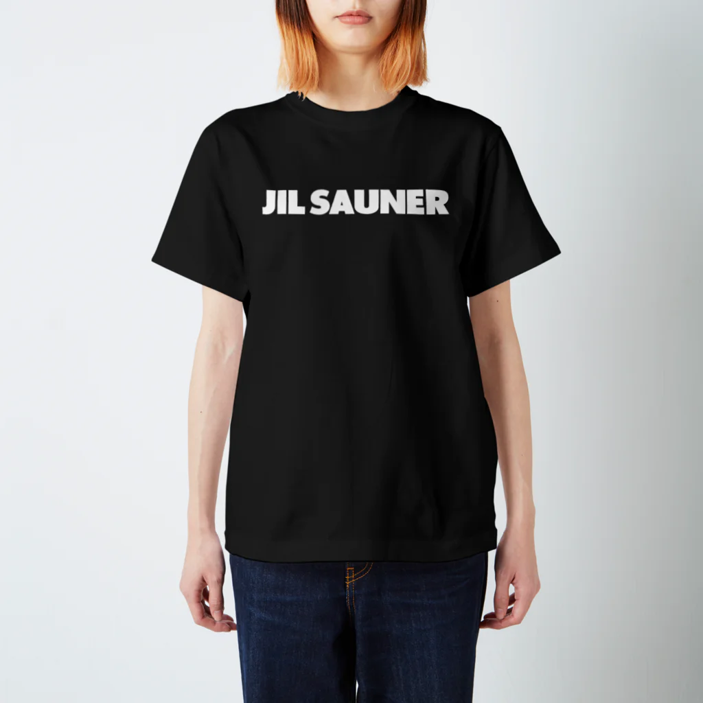 FUNNY JOKESのJIL SAUNER-ジルサウナー-白ロゴ Regular Fit T-Shirt