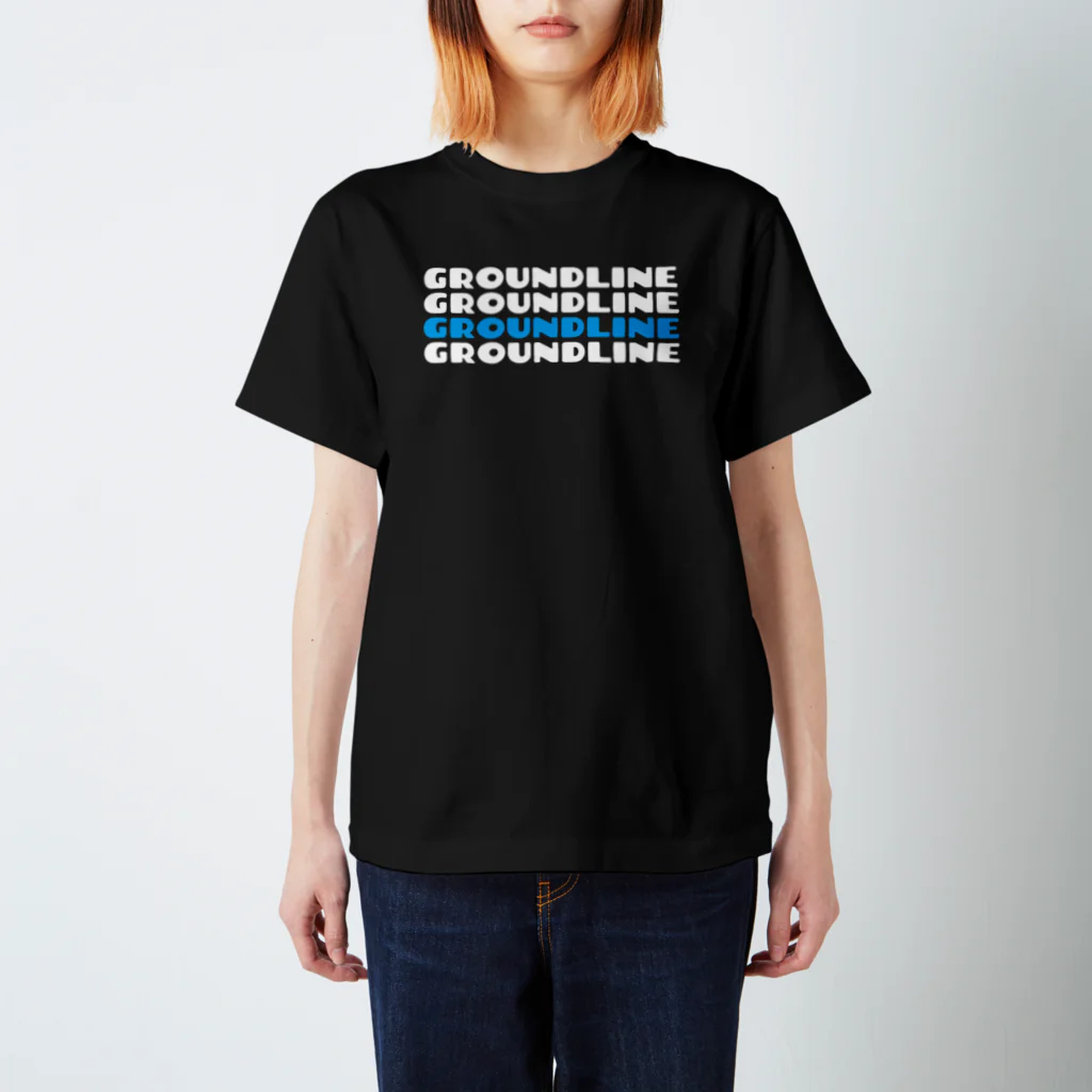  サッカー＠GROUND LINEのサックスロゴ スタンダードTシャツ