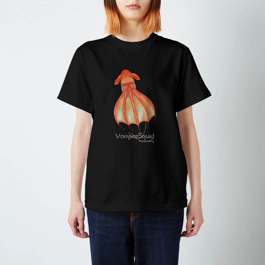 ビビッとランキング【公式】のコウモリダコ  Tシャツ【ダークカラー】 スタンダードTシャツ