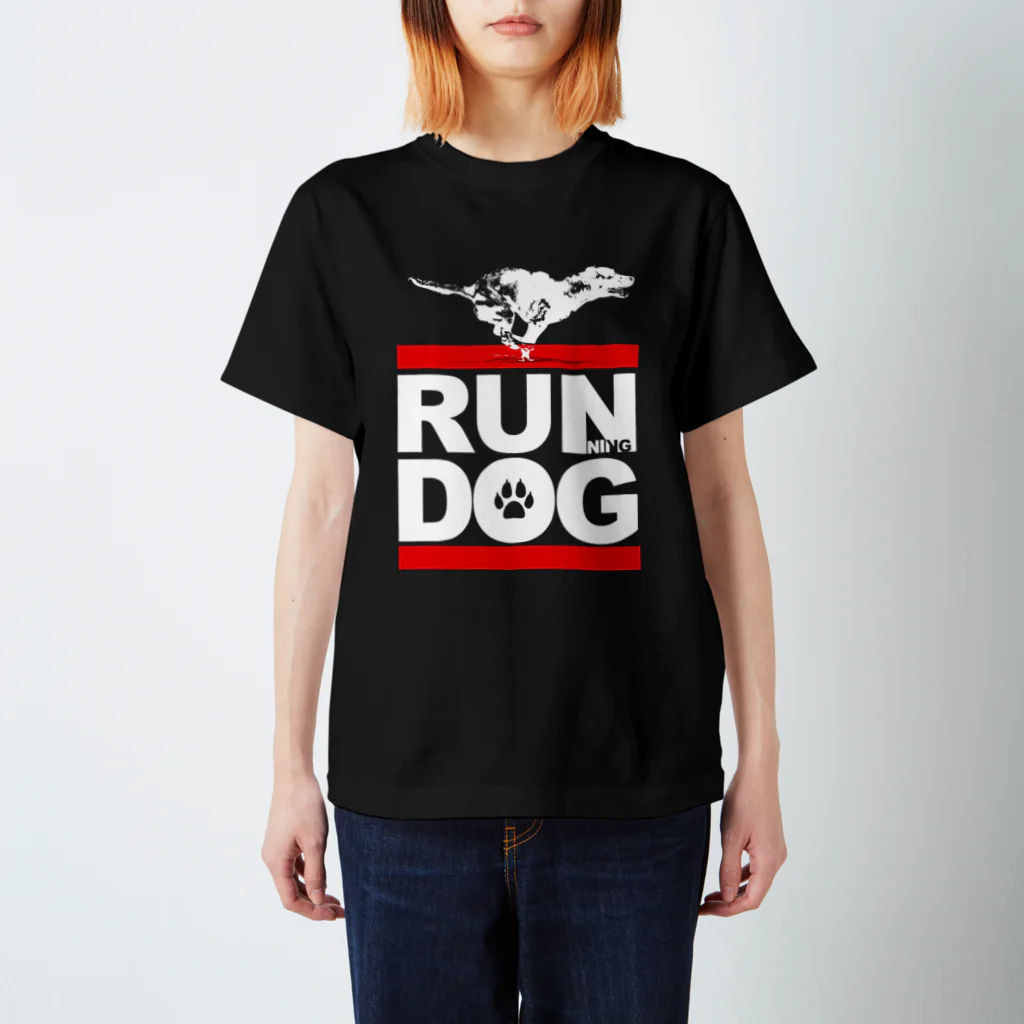 COOL CAT★GRAPHICSのRUNNING DOG　走ってる犬　CCG-005-2B スタンダードTシャツ