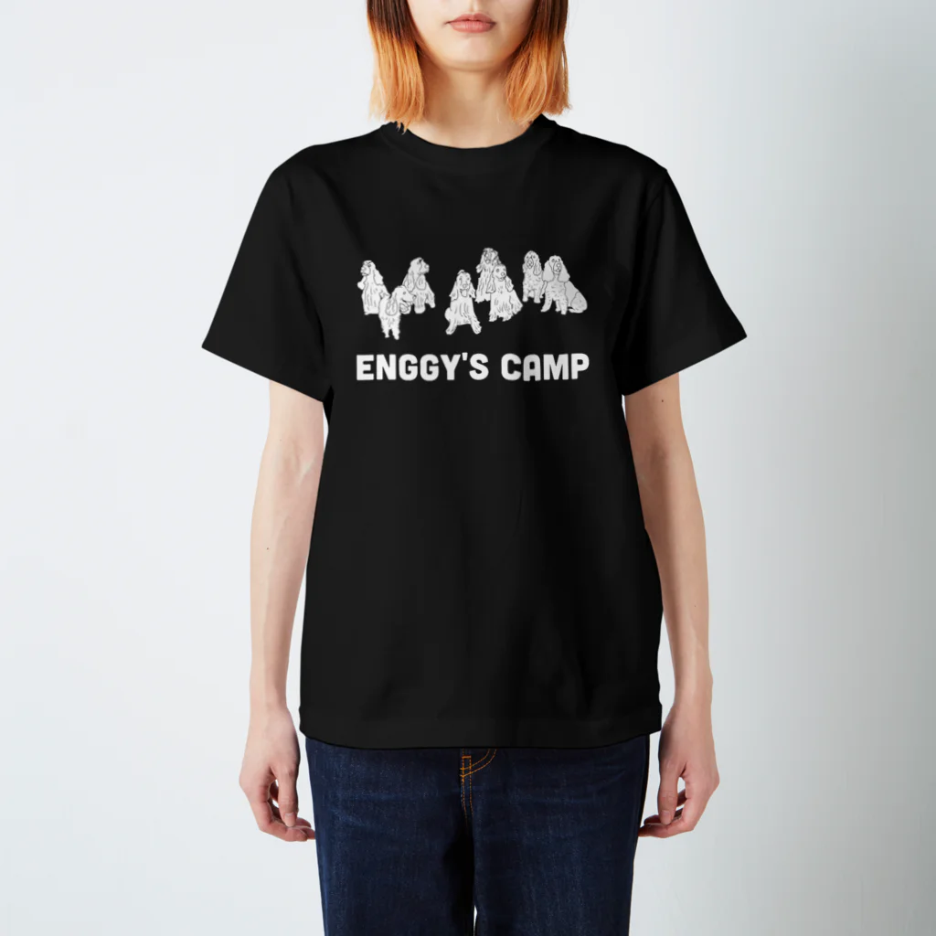 Dog On Boardのenggyscampblack スタンダードTシャツ