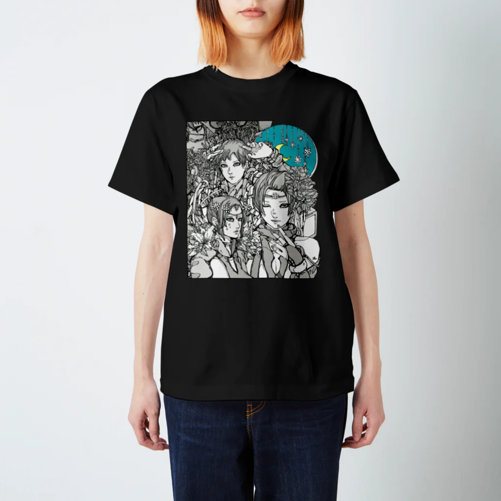 SHINN.U ONLINEのMEGAMI（ロゴ白） Regular Fit T-Shirt