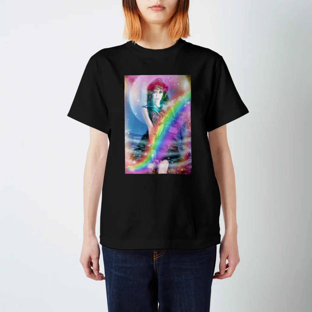 💖宇宙整体♪🌈♪こころからだチャンネル♪💖のuniversalPrincess healing rainbow スタンダードTシャツ