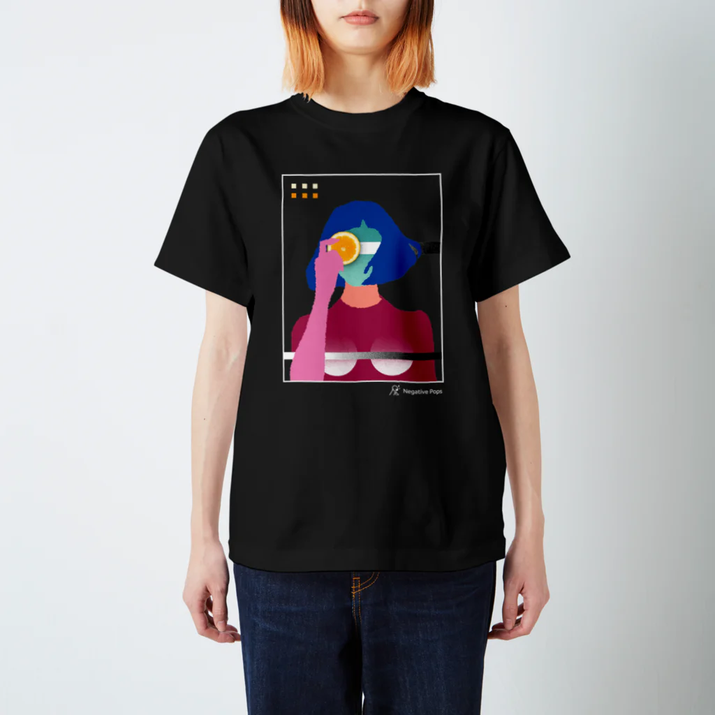 Negative PopsのOrange Girl 画像テスト02 Regular Fit T-Shirt