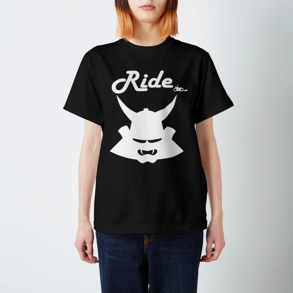 RAMUKiのRide兜（白） Regular Fit T-Shirt