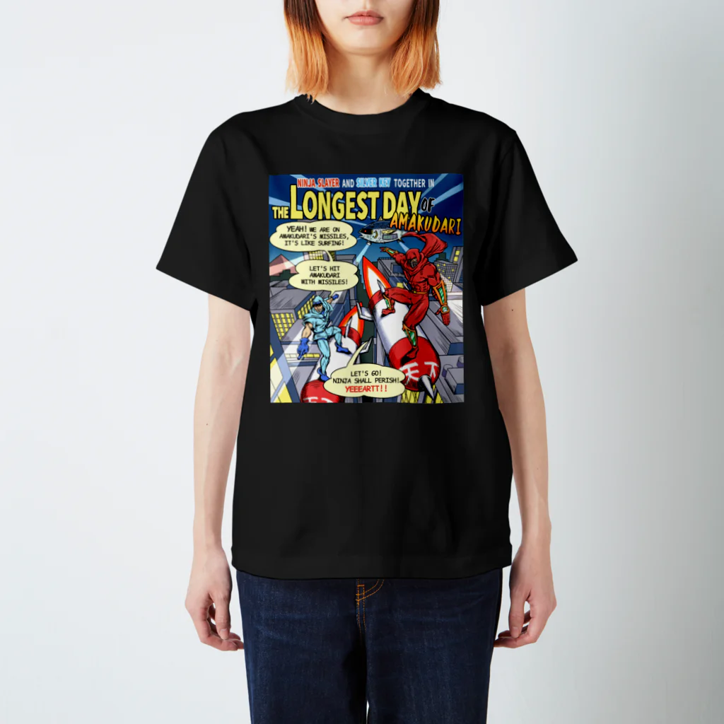 ニンジャスレイヤー公式/ダイハードテイルズのNINJA MISSILE SURFING Regular Fit T-Shirt