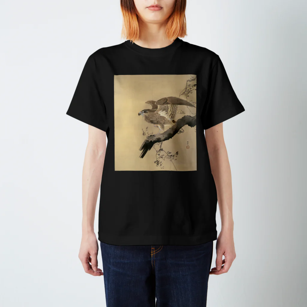 MUGEN ARTの小原古邨　鷹　Ohara Koson / Falcon スタンダードTシャツ