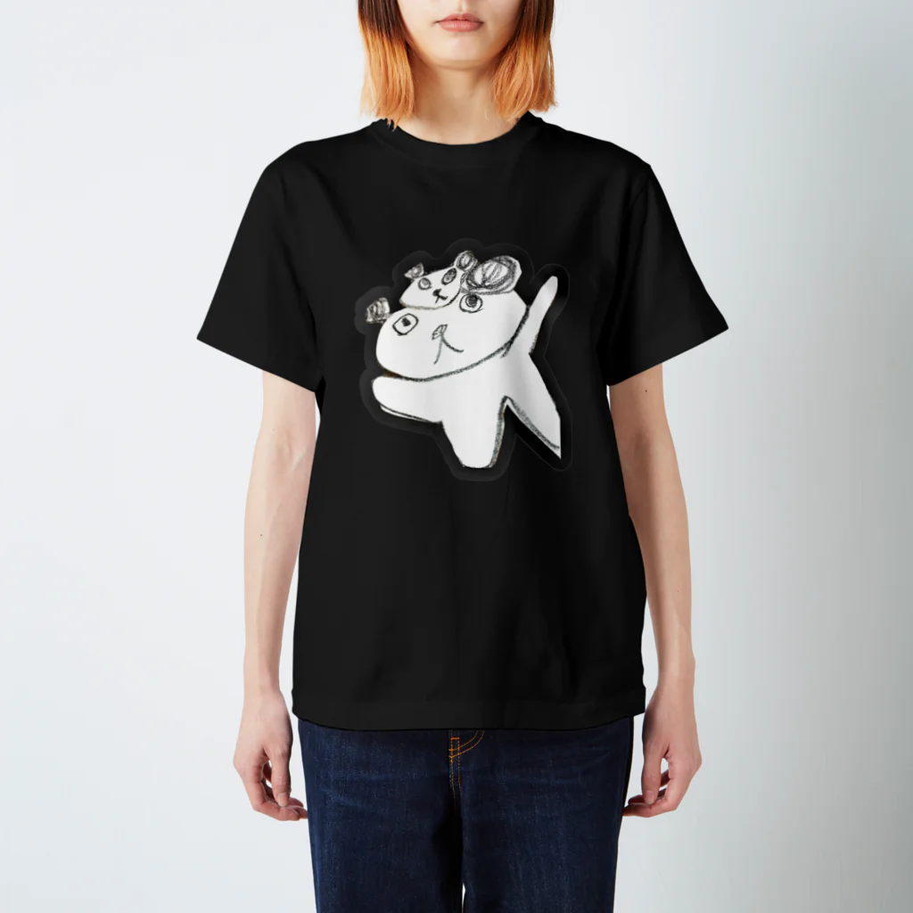 あなたのパンダのパンダのお面をつけたパンダ スタンダードTシャツ