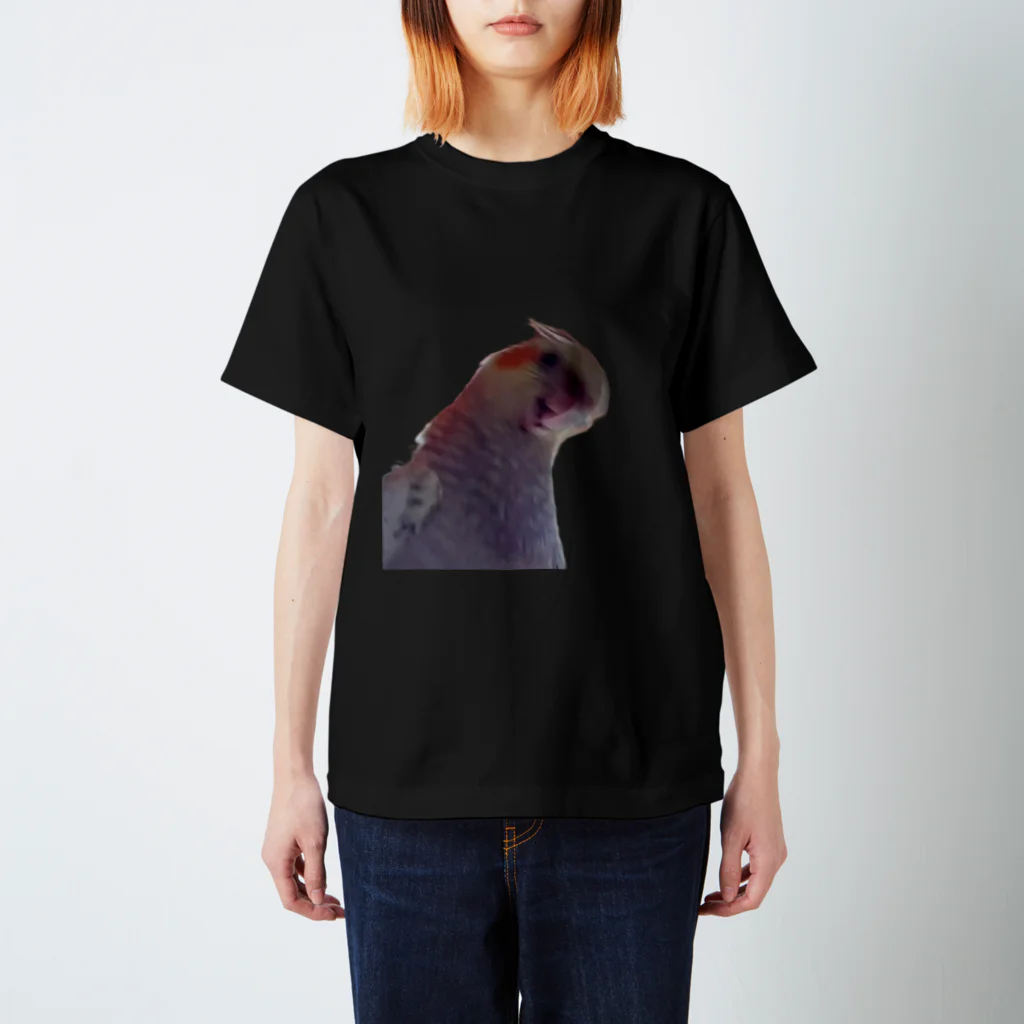 【ゆいみん】オカメインコとキノコの雑貨屋さんの荒ぶるオカメインコ Regular Fit T-Shirt