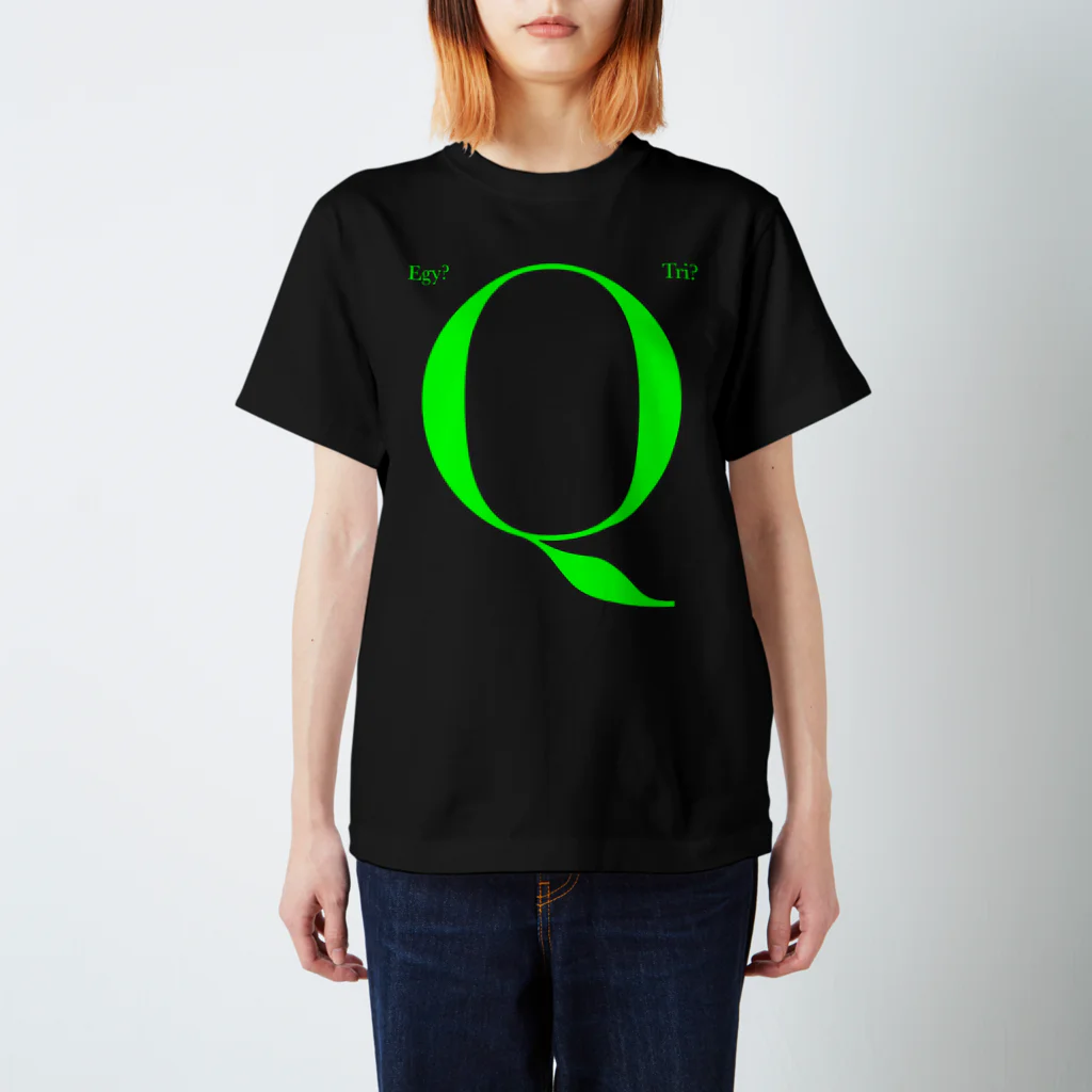 Egyptian TriangleのET "Q" GRN Regular Fit T-Shirt