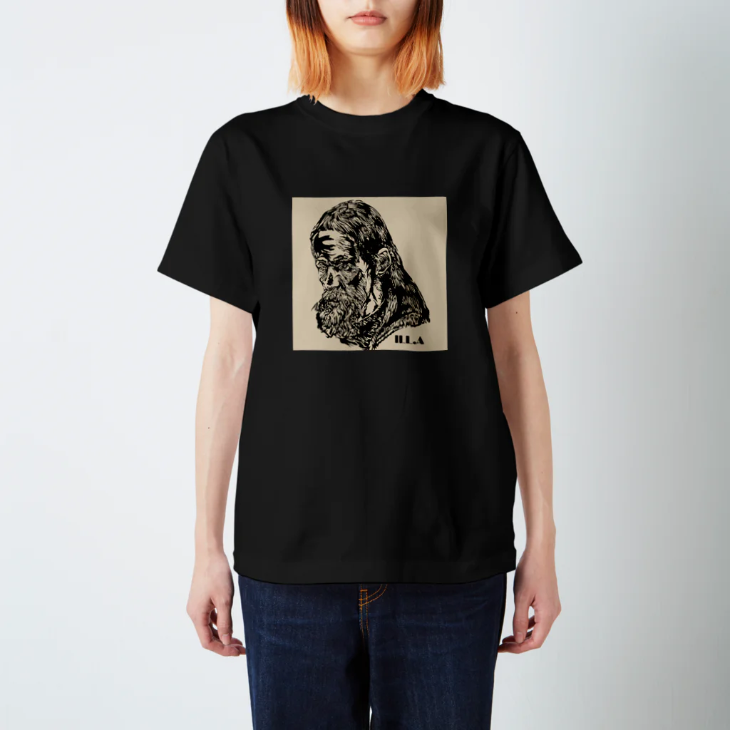 ILL.AのILL.A oldMan スタンダードTシャツ