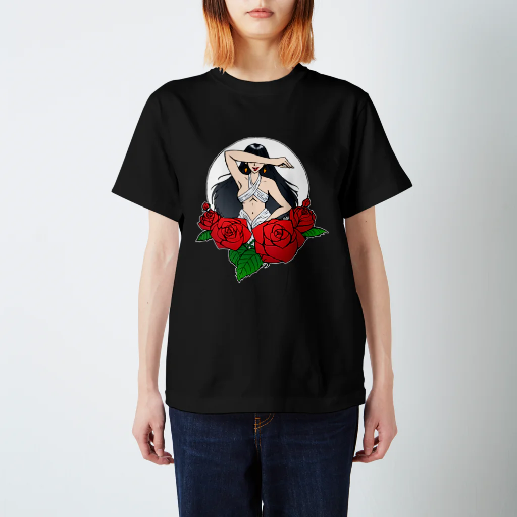 惑星さん太郎の薔薇と彼女 スタンダードTシャツ