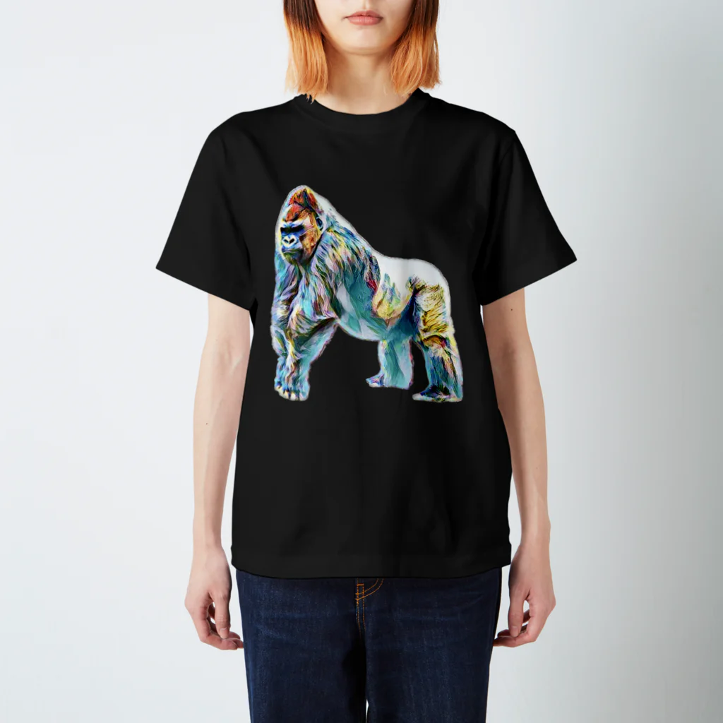 Na-choa*ナチョアのArtistic Gorilla スタンダードTシャツ