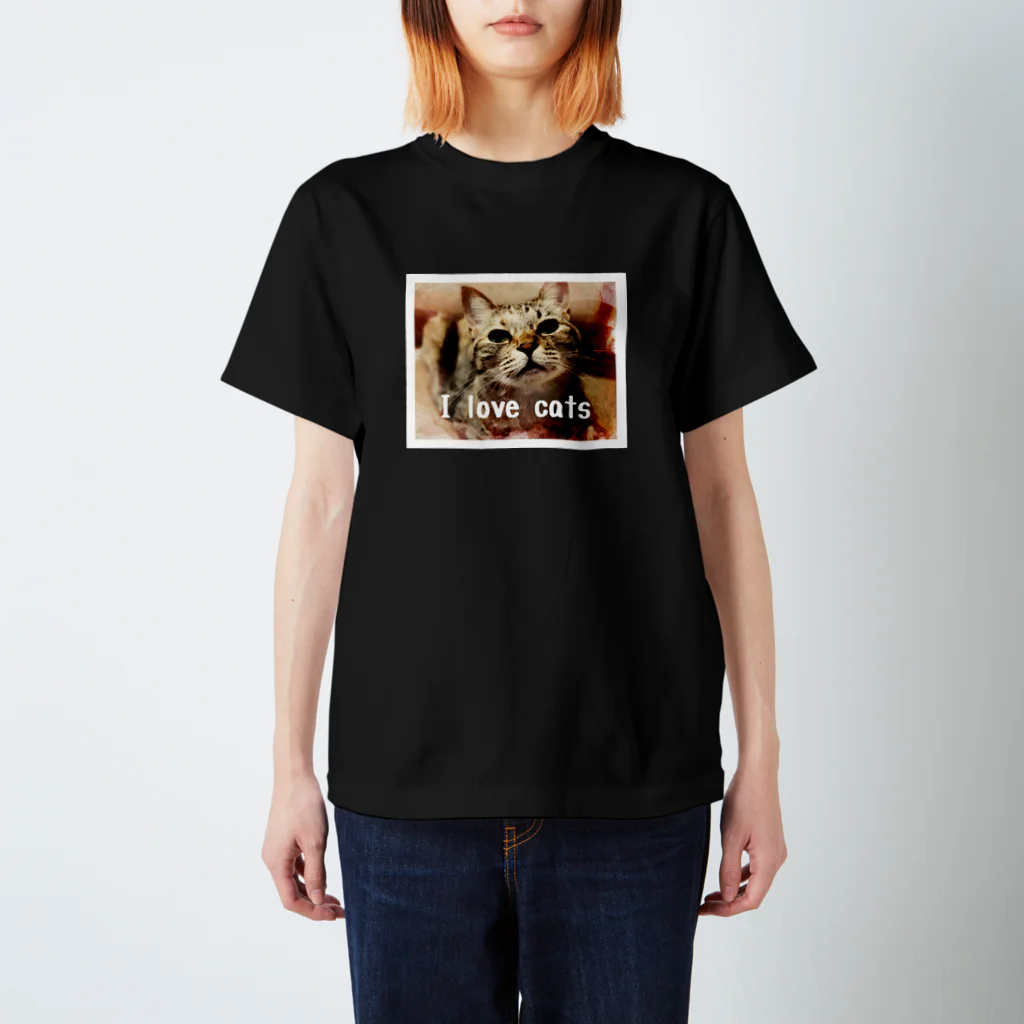 モコネコSHOPのI love cats ② スタンダードTシャツ