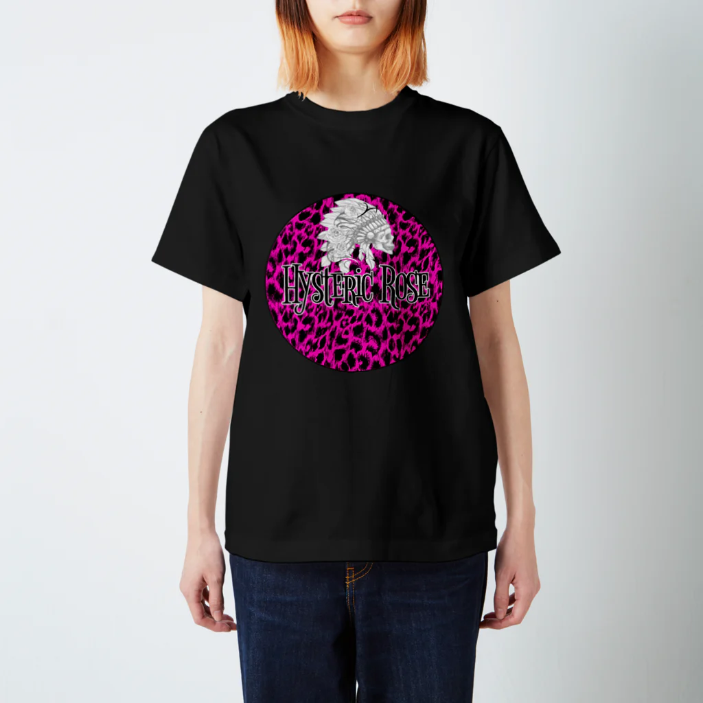 Bounty rose studio アパレルのHysteric roseバンドグッズ ピンク スタンダードTシャツ