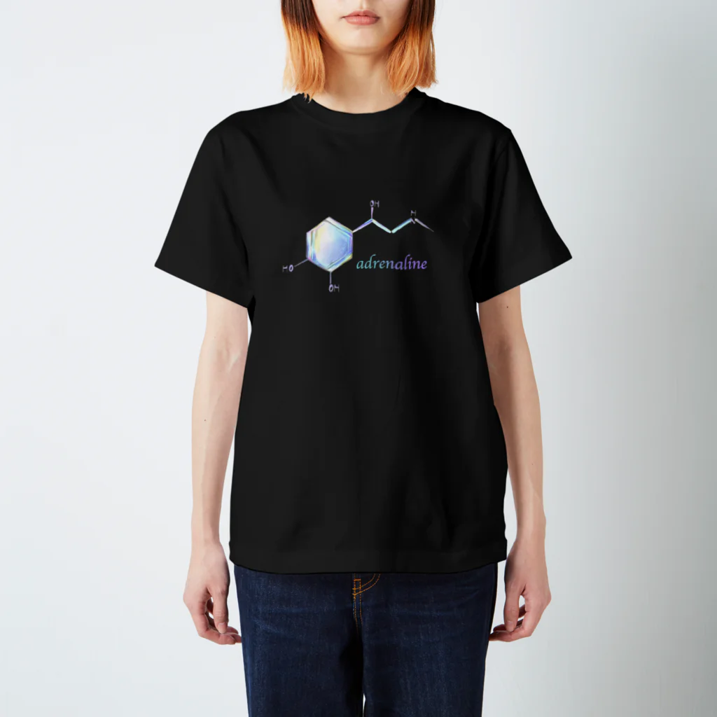 ピヨ_chemistryのアドレナリンの化学構造式２ Regular Fit T-Shirt