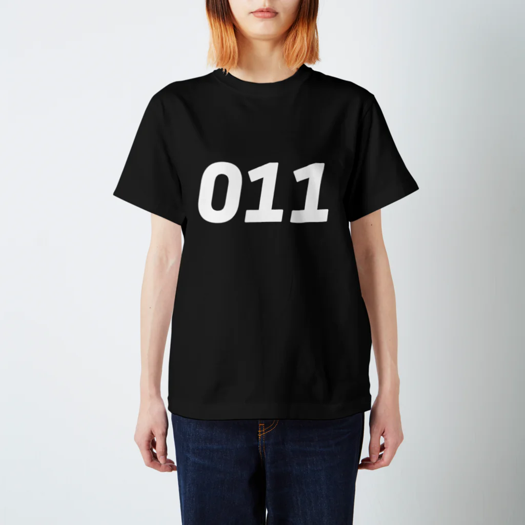 HAMIDASHIの市外局番は011！（オーワンワン） スタンダードTシャツ