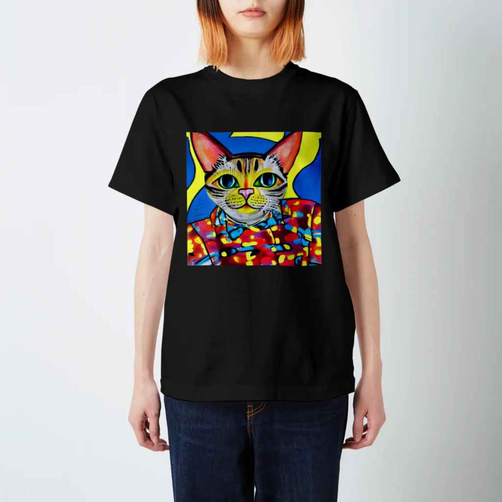 miehayashi1984のファンキーcat Regular Fit T-Shirt