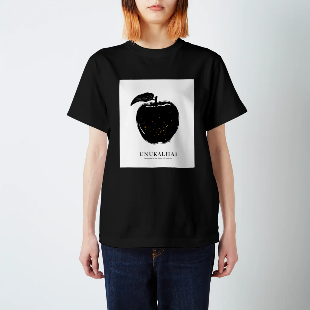 ライムズ スケッチの魔法のリンゴ｜UNUKALHAI_black Regular Fit T-Shirt