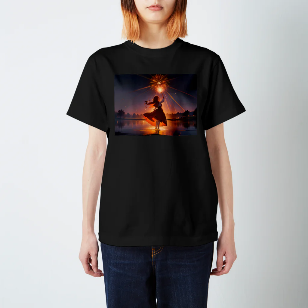 卯月なのかのFireworks Journey　〜夏の彩夜の旅〜　　No.1　「花火絵師」 Regular Fit T-Shirt