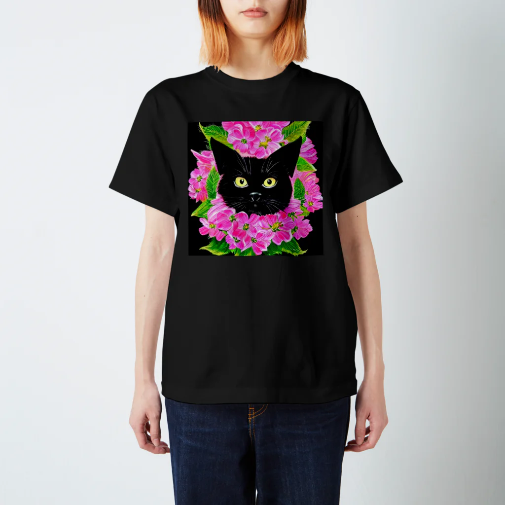 CAT GPT?のフラワーライオン Regular Fit T-Shirt