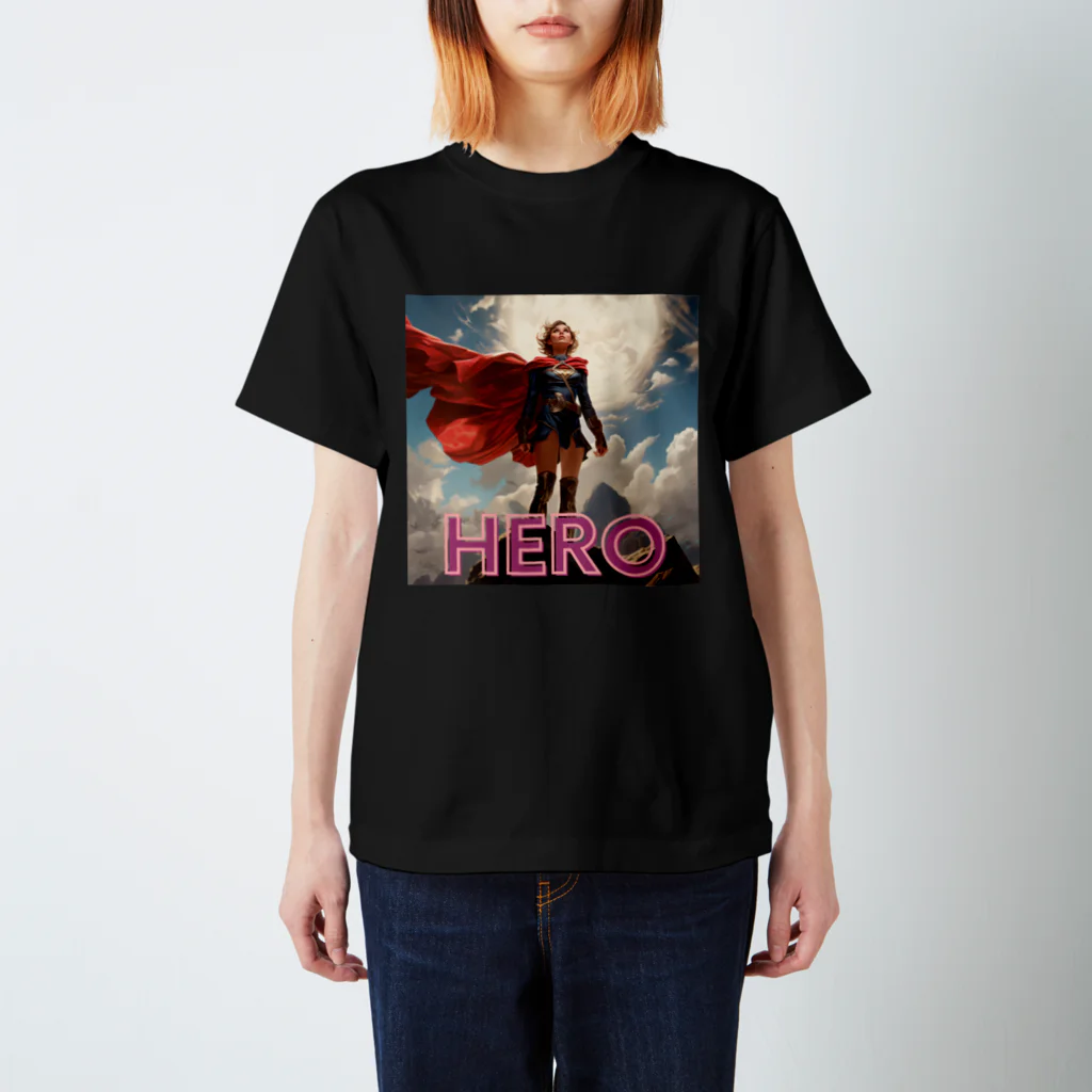 neko-kyannpuの女性Hero Regular Fit T-Shirt