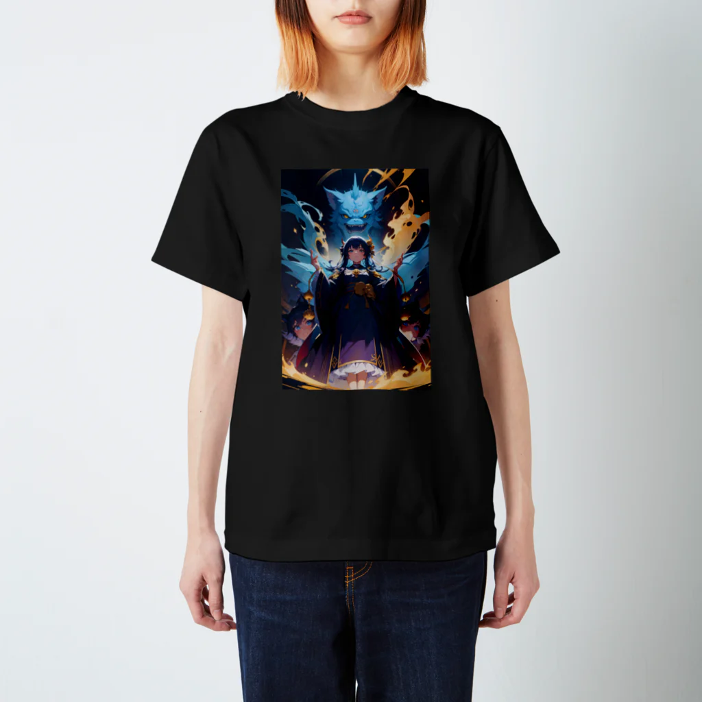 卯月なのかのNight Parade of One Hundred Demons Journey　〜百鬼夜行の旅〜　No.4「控えよ」 スタンダードTシャツ