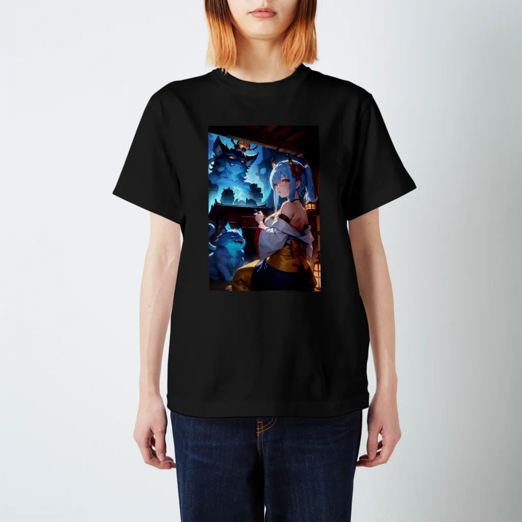 卯月なのかのNight Parade of One Hundred Demons Journey　〜百鬼夜行の旅〜　No.3「Wild Night」 Regular Fit T-Shirt