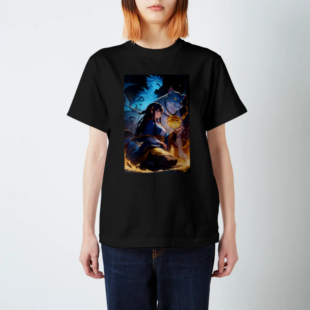 卯月なのかのNight Parade of One Hundred Demons Journey　〜百鬼夜行の旅〜　No.1「夜行の始まり」 スタンダードTシャツ