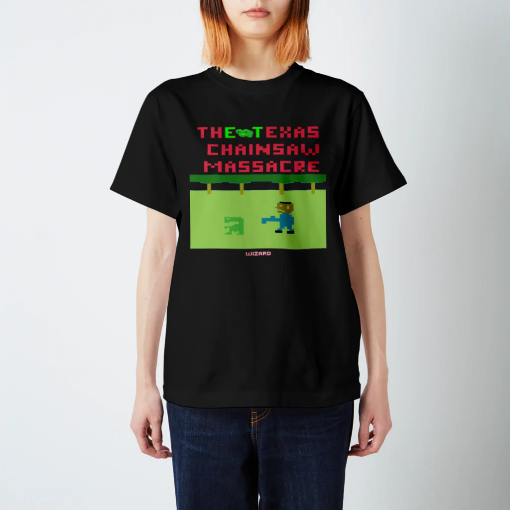 AREA247 <エリア247>  / DUPUDUDE / ATTACK OF THE 50 FEET GEEKSのTH"E T"EXAS CHAINSAW MASACRE スタンダードTシャツ