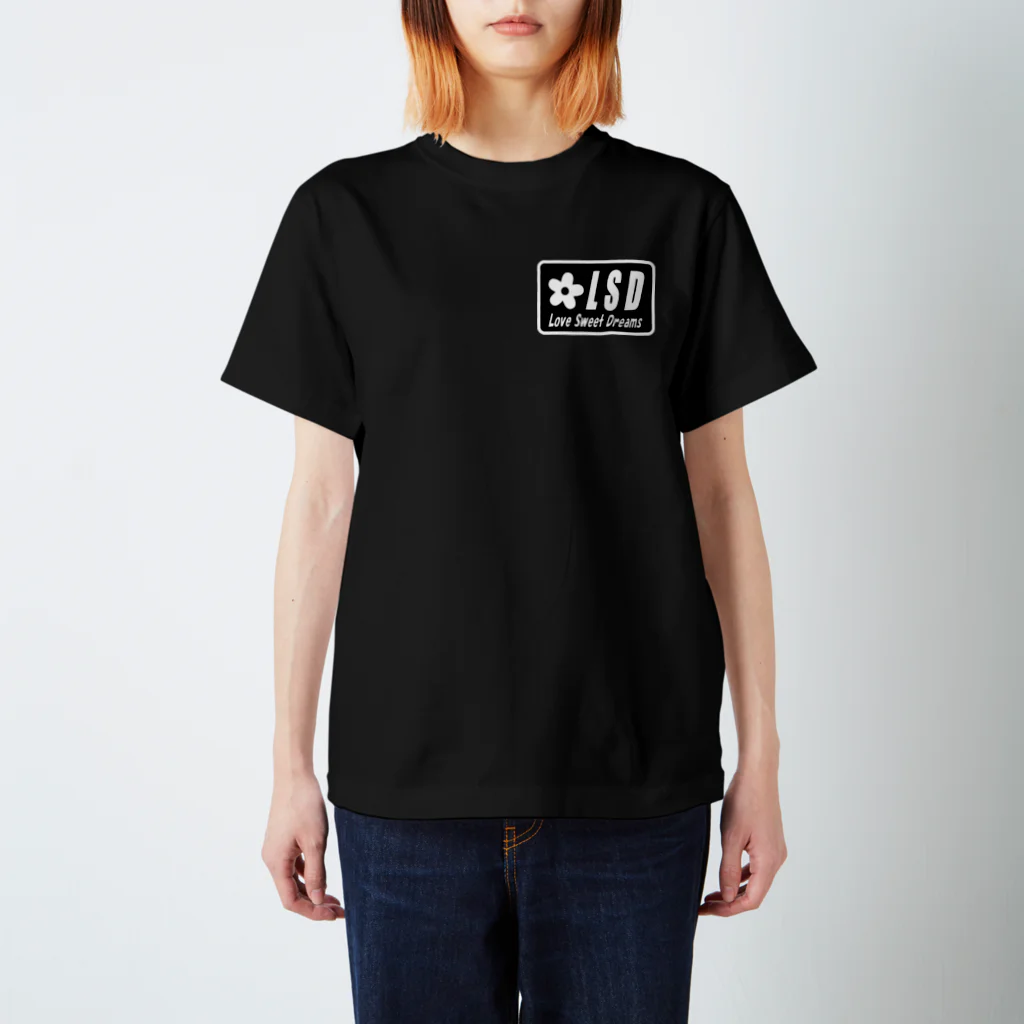 NOIR（ノアール）のBP　LSD LOGO　白枠 Regular Fit T-Shirt
