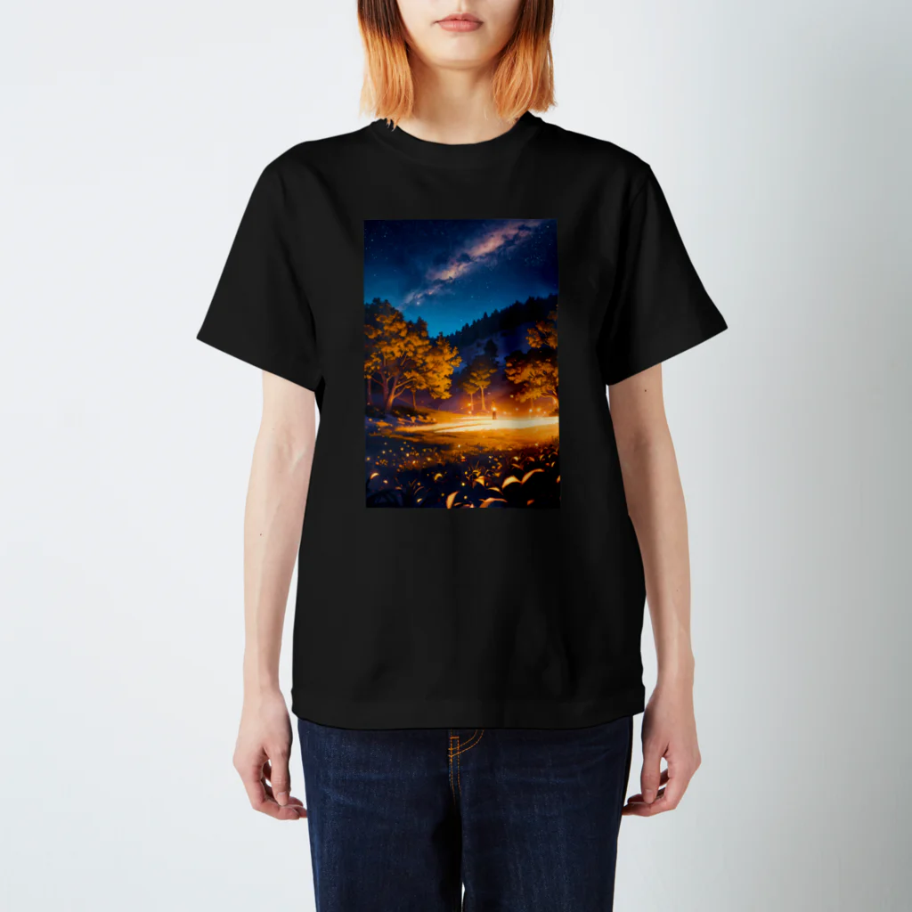 卯月なのかのMidnight Journey　〜静雅な真夜中の旅〜　No.5「双星」 スタンダードTシャツ