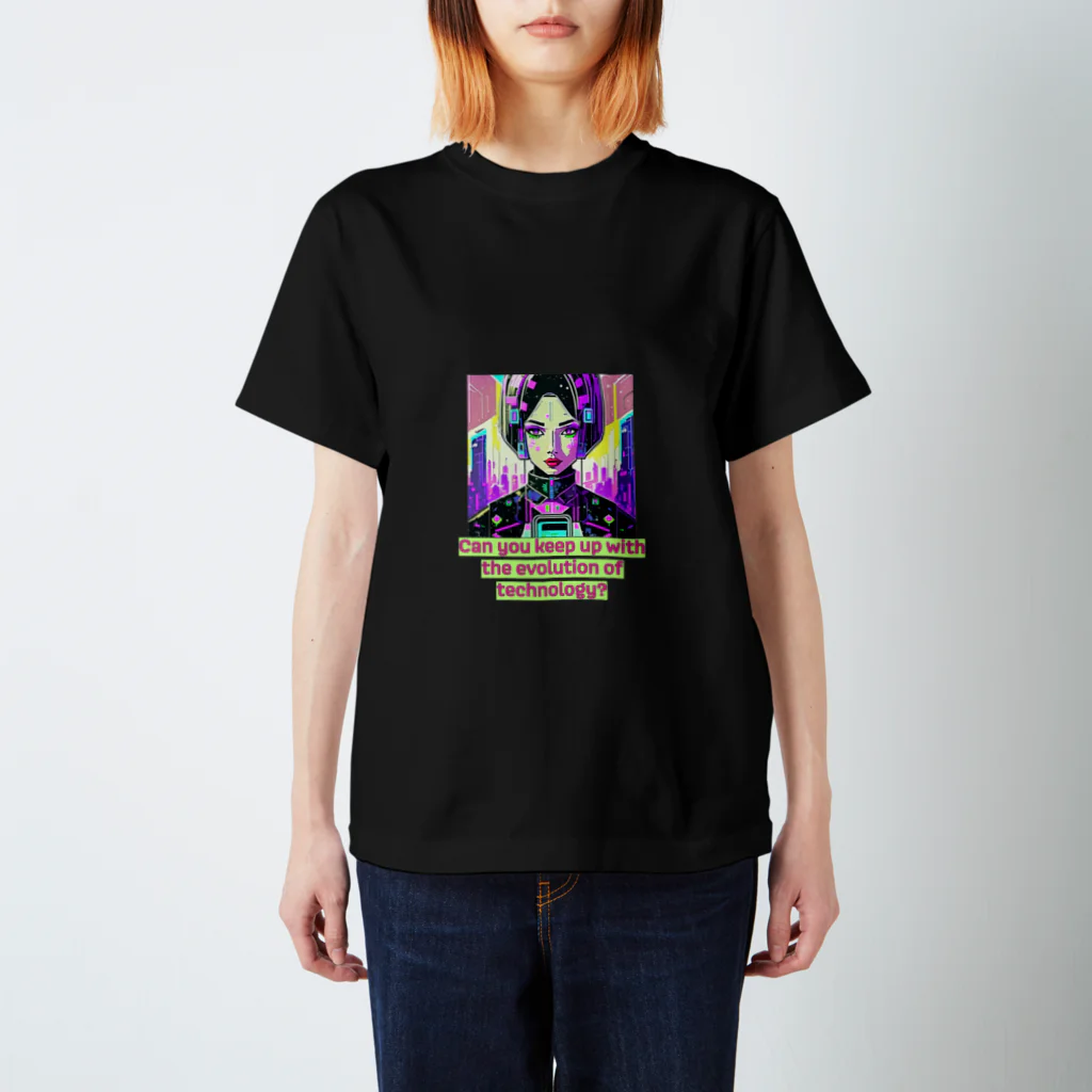 KOZO suzuri shopのCan you keep up with the evolution of technology ver2 スタンダードTシャツ