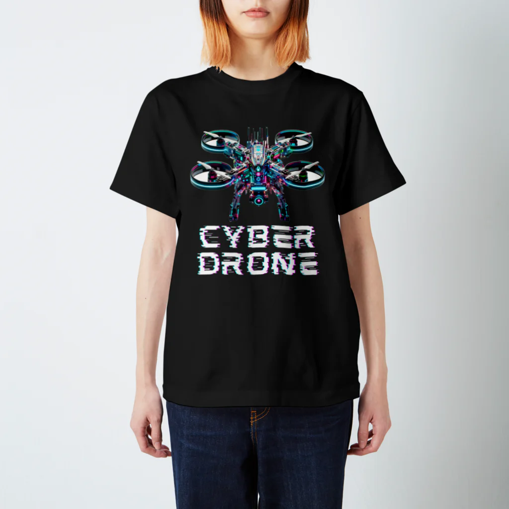 ドロスタのサイバードローン_マルチローター1 スタンダードTシャツ