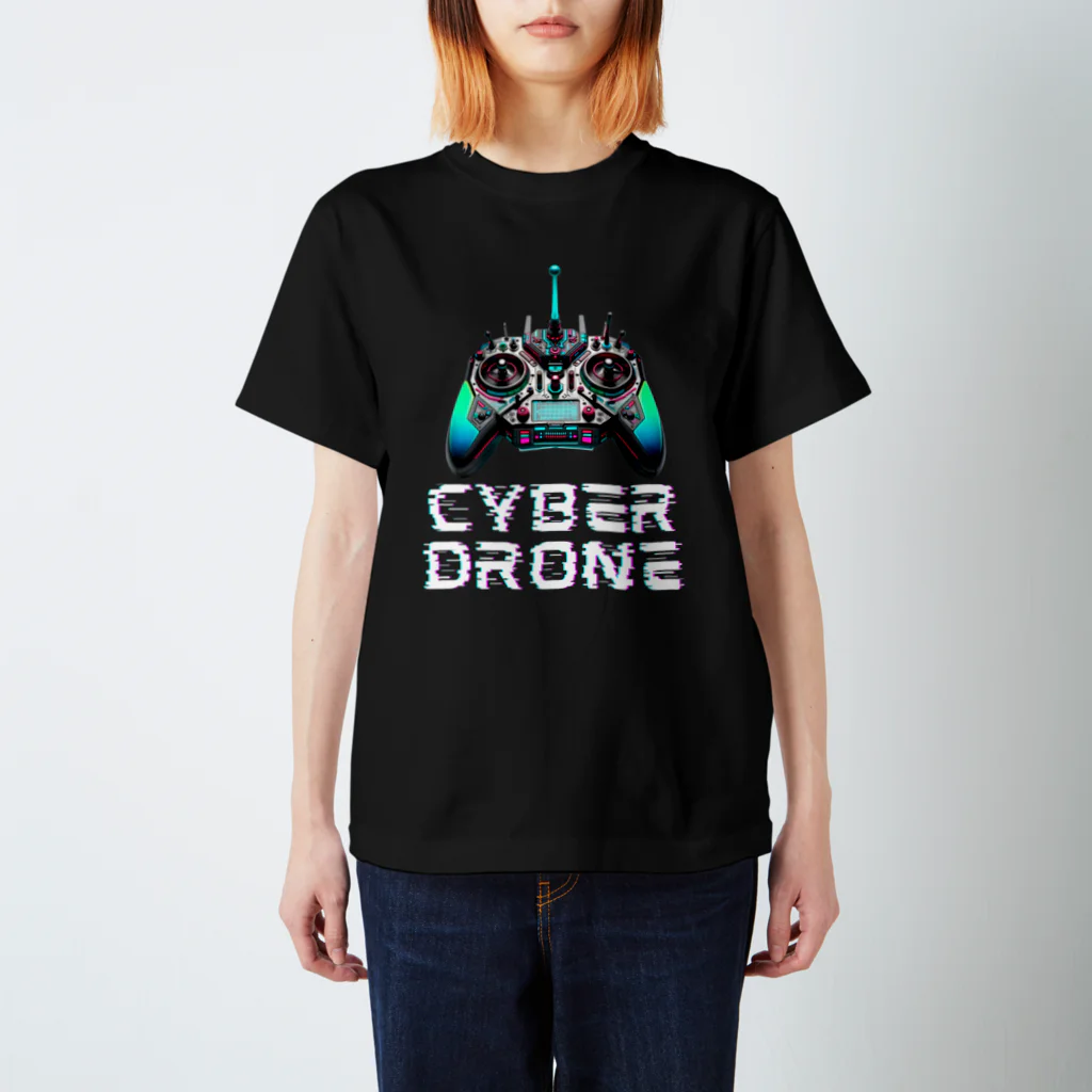 ドロスタのサイバードローン_リモートコントローラー1 スタンダードTシャツ