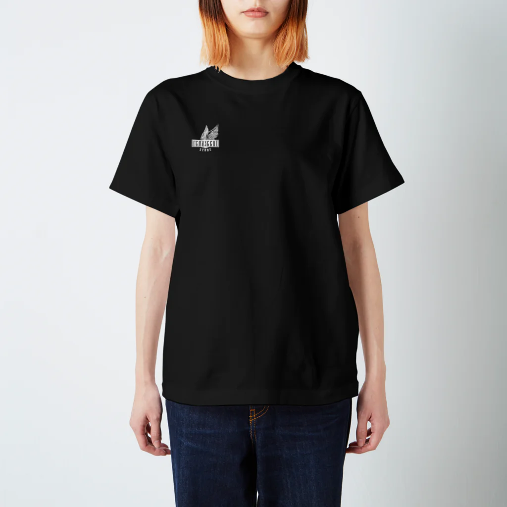 RENASCENTのストリートウェア彫刻プリント T シャツ #SanctumOfAsh スタンダードTシャツ