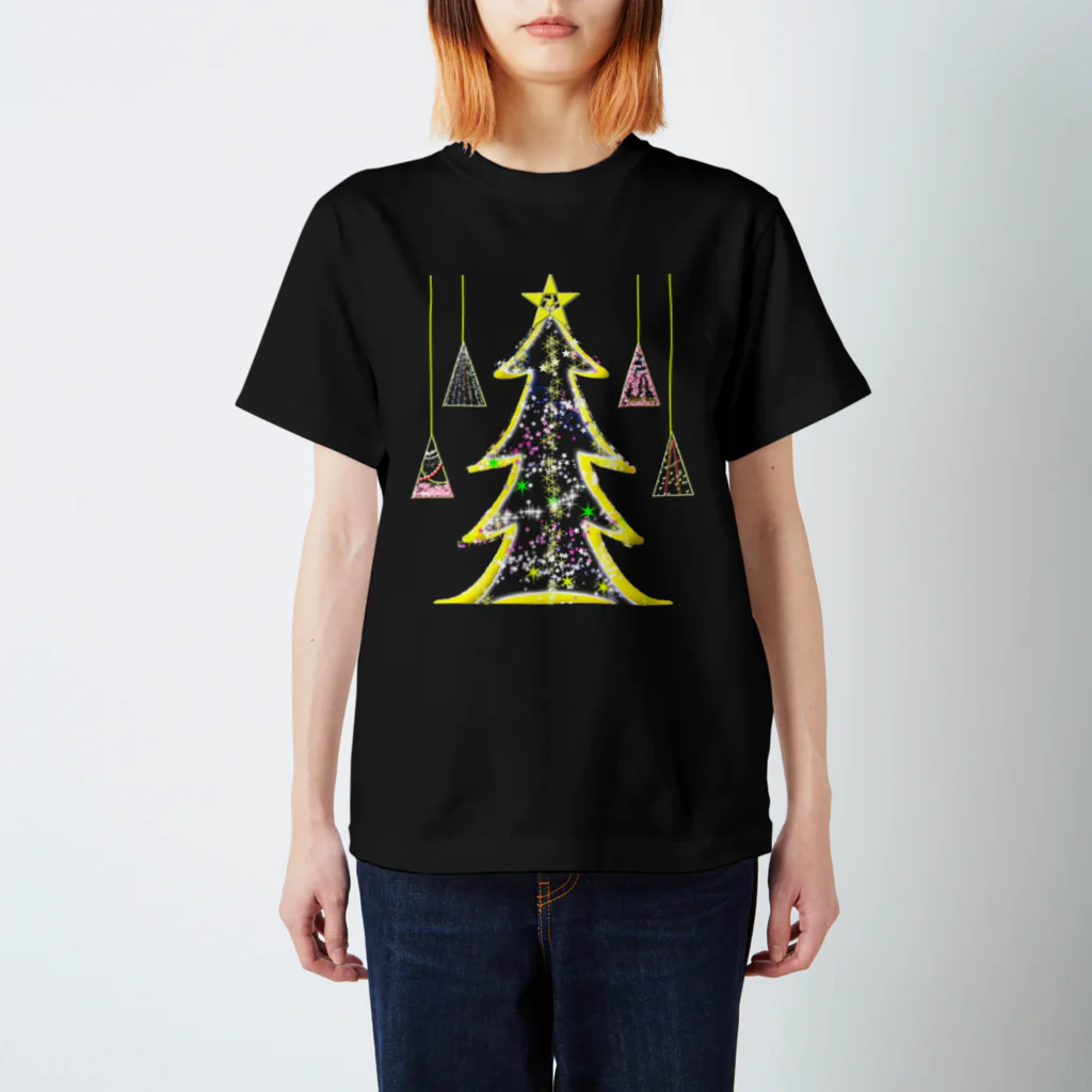 月夜のタツノオトシゴのSo this is Christmas スタンダードTシャツ