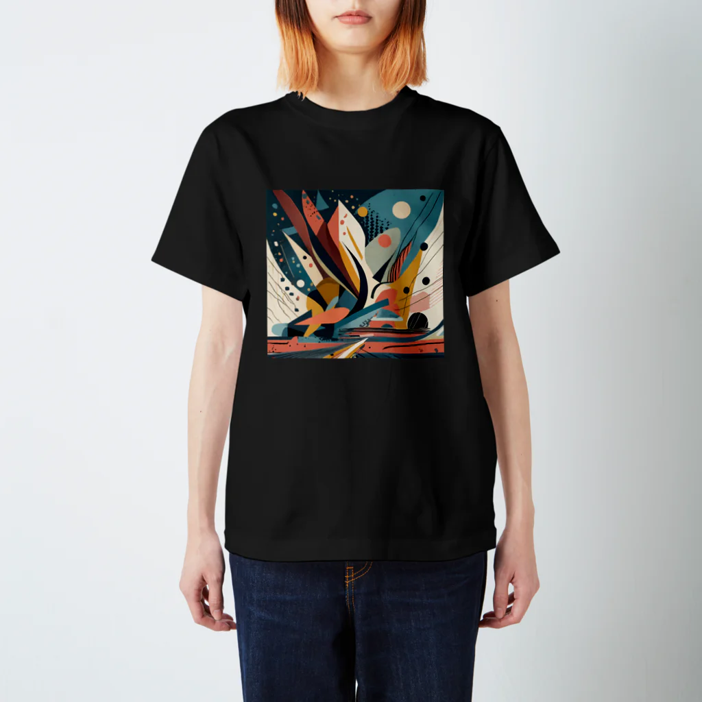 のんびりアート工房のガラクタアート スタンダードTシャツ