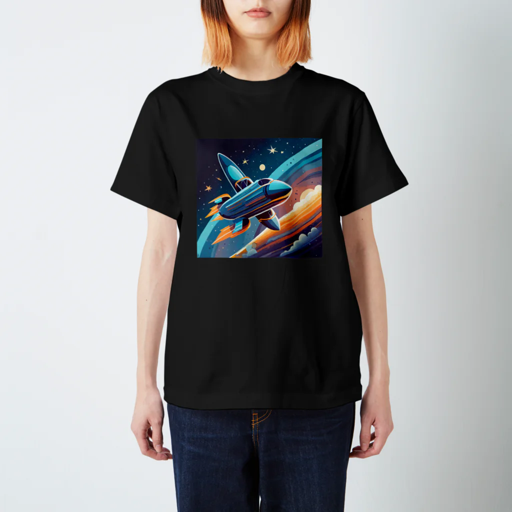 のんびりアート工房の宇宙風 スタンダードTシャツ