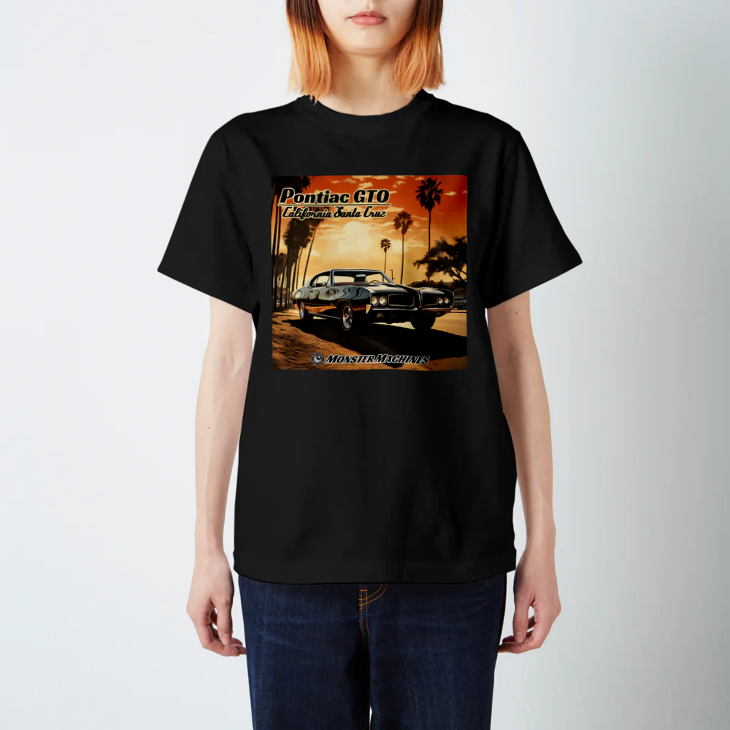 ｱｰﾄｷﾞｬﾗﾘｰ こっそり堂 (笑のPontiac GTO  California Santa Cruz モンスターマシーン スタンダードTシャツ