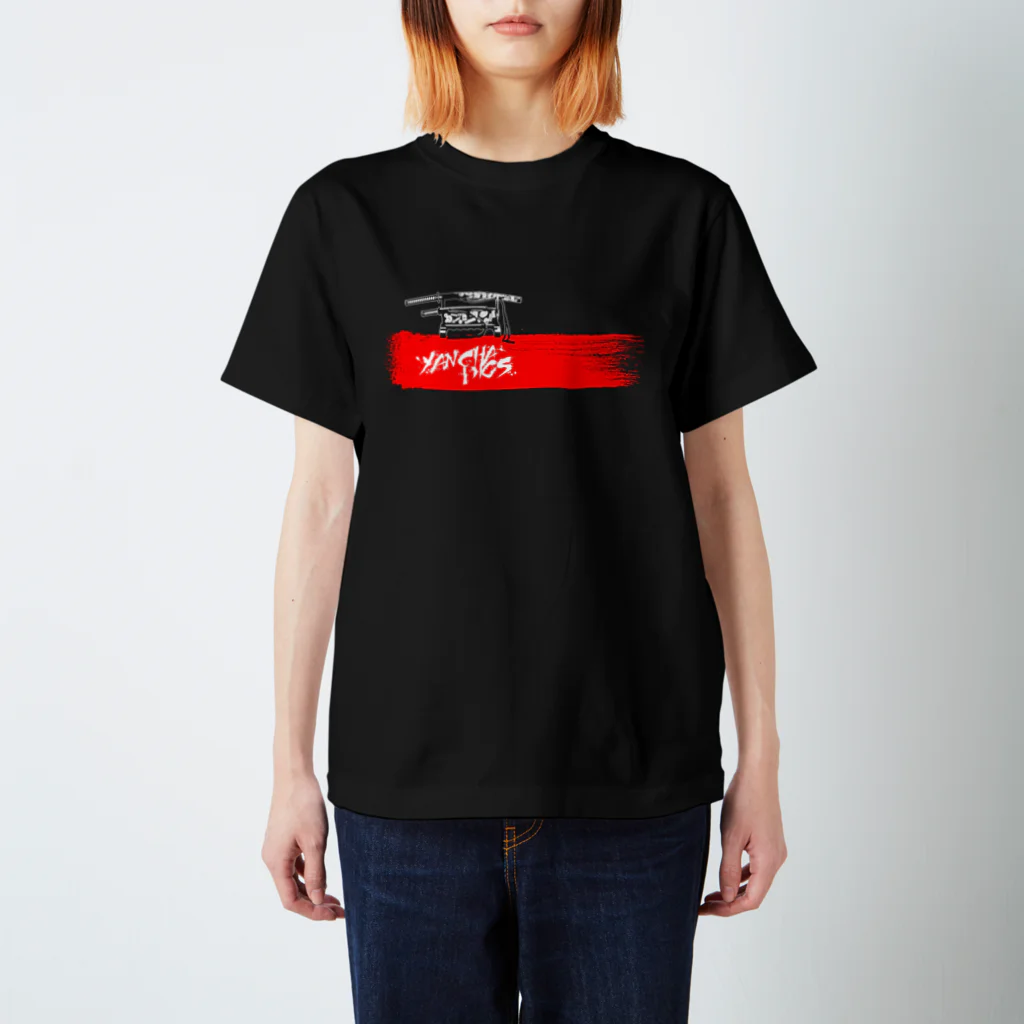 YanchaDigsのBloodsplatter OG Logo スタンダードTシャツ