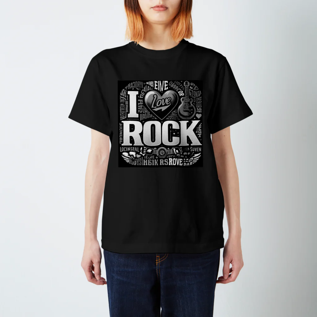 ロック堂のI LOVE ROCK スタンダードTシャツ