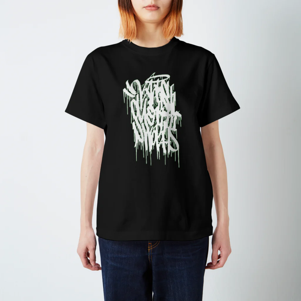 Vanishment This World（SUZURI限定販売）の【公式】Vanishment This World 2024　白ロゴ Regular Fit T-Shirt