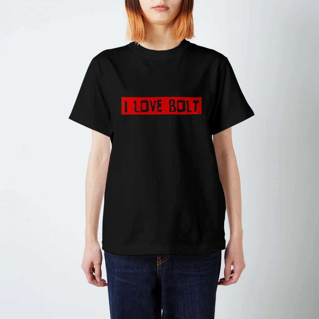 『I LOVE BOLT』TEAM BOLT official ブランドのI love bolt伊吹山ボルトミーティング スタンダードTシャツ